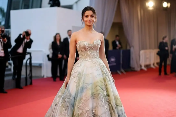Alia Bhatt Makes a Dreamy Return to Cannes 2026 in Corseted Pastel Ball Gown