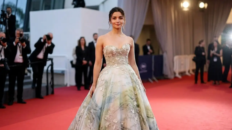 Alia Bhatt Makes a Dreamy Return to Cannes 2026 in Corseted Pastel Ball Gown