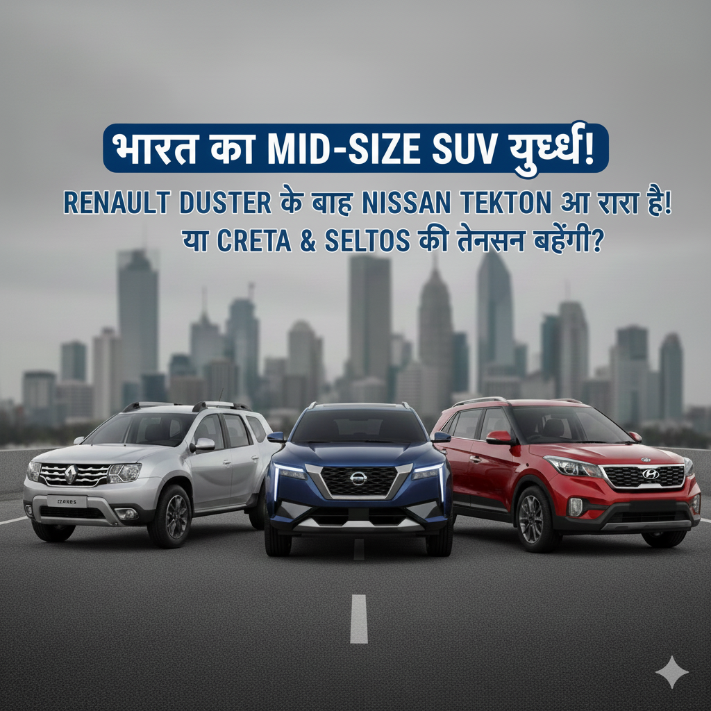 भारत के SUV बाजार में धमाका: Renault Duster के बाद आएगी Nissan Tekton