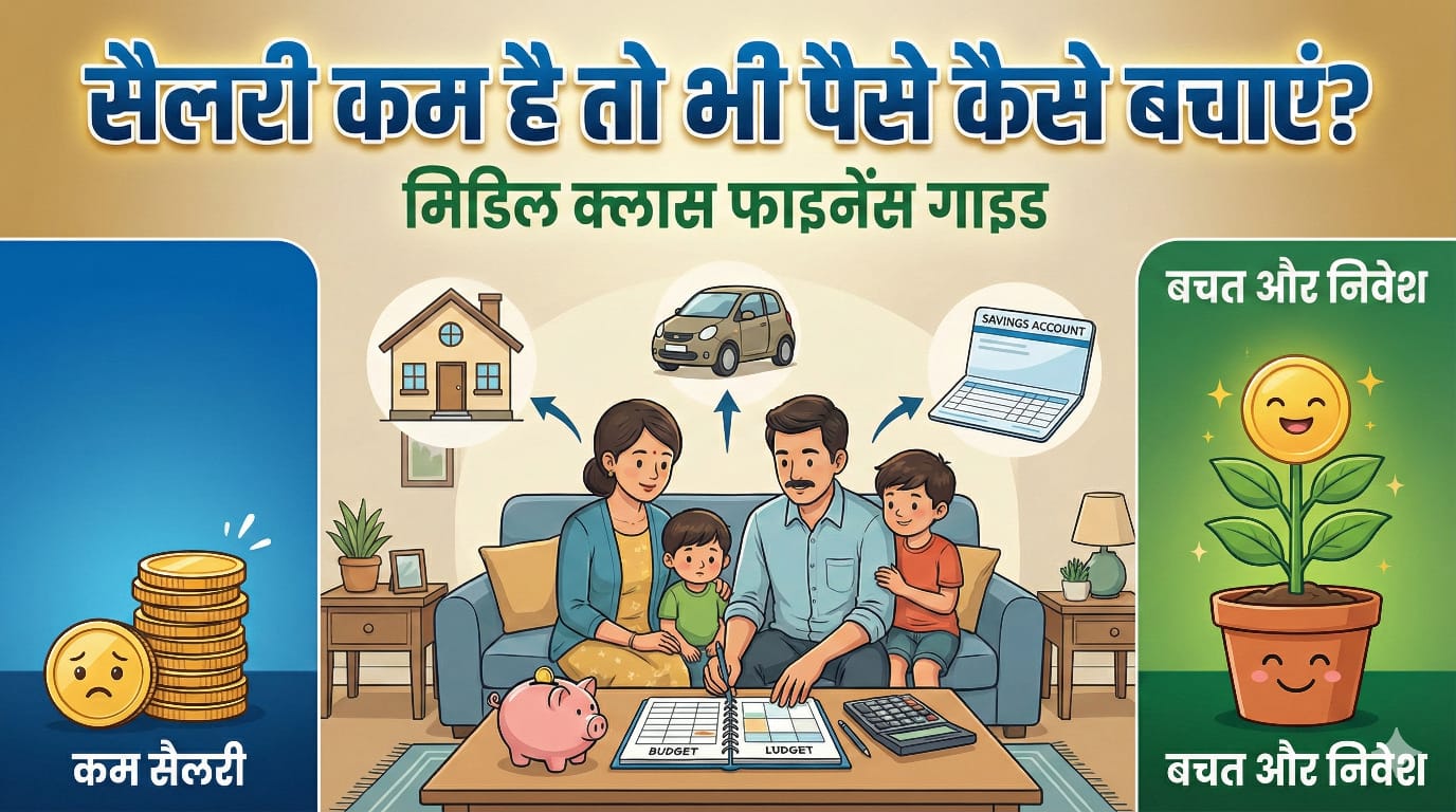 सैलरी कम है तो भी पैसे कैसे बचाएं? मिडिल क्लास फाइनेंस गाइड