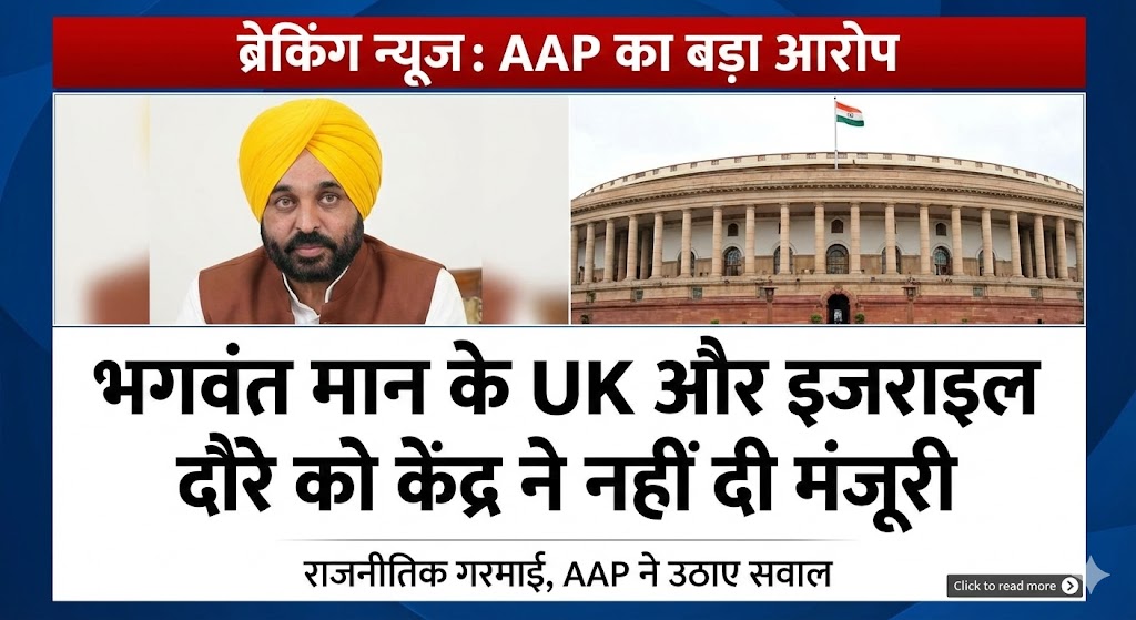Bhagwant Mann Foreign Visit Controversy