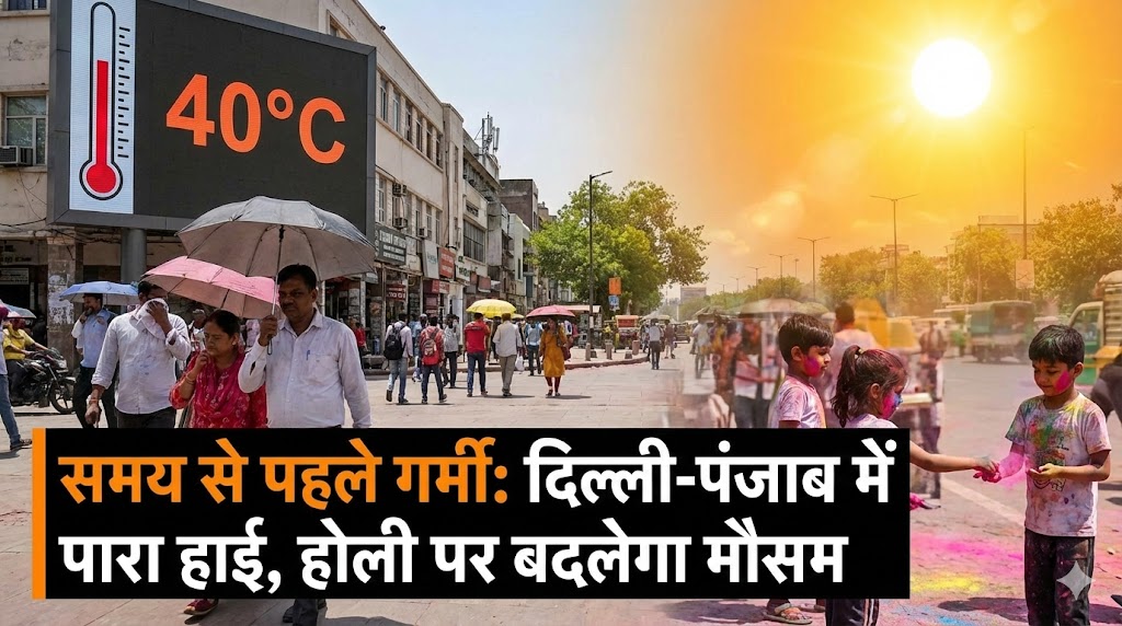 दिल्ली-पंजाब में पारा हाई