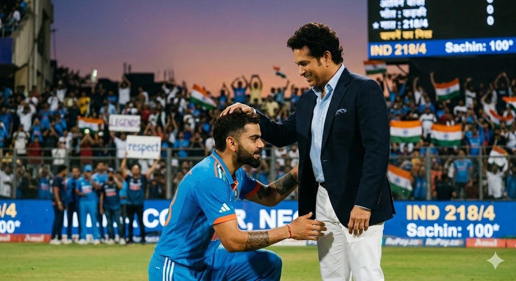 विराट कोहली ने सचिन तेंदुलकर