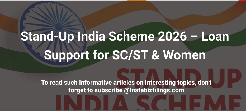 Stand-Up India Scheme 2026