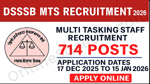 DSSSB Recruitment 2026