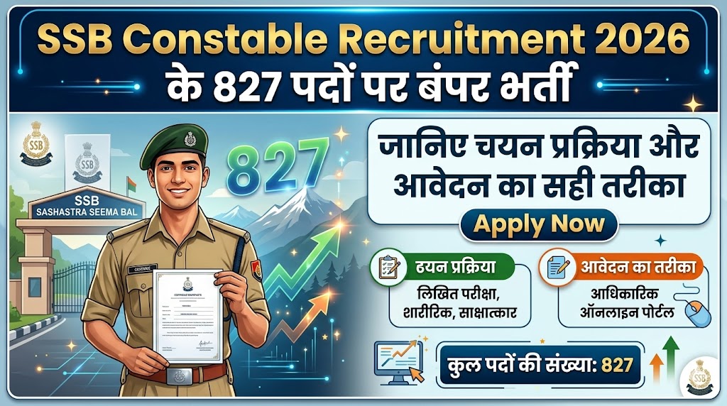 SSB Constable Recruitment 2026