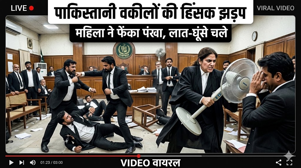 Pakistani Lawyers Clash