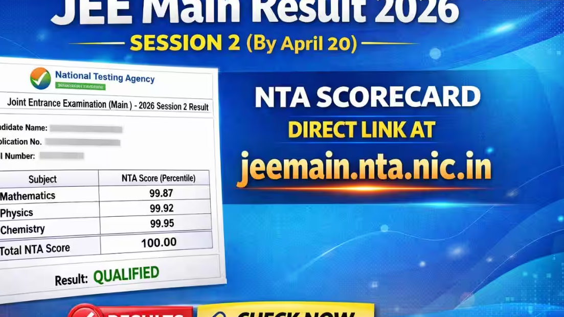 JEE Main Result 2026