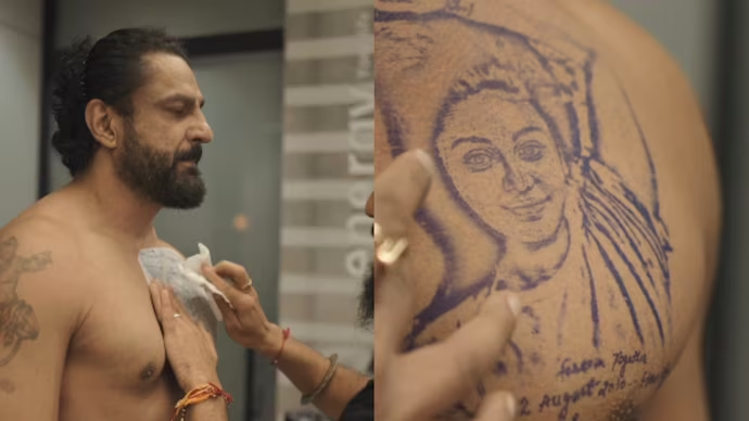 Parag Tyagi Shefali Jariwala tattoo