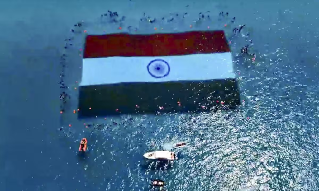 'Largest Underwater National Flag'